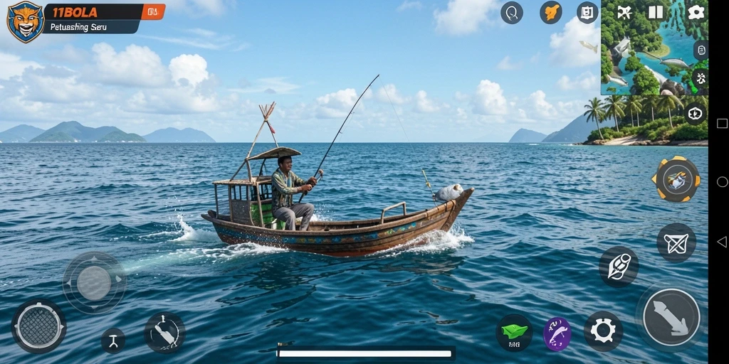Gameplay memancing menakjubkan dengan grafik yang realistis di 11BOLA.