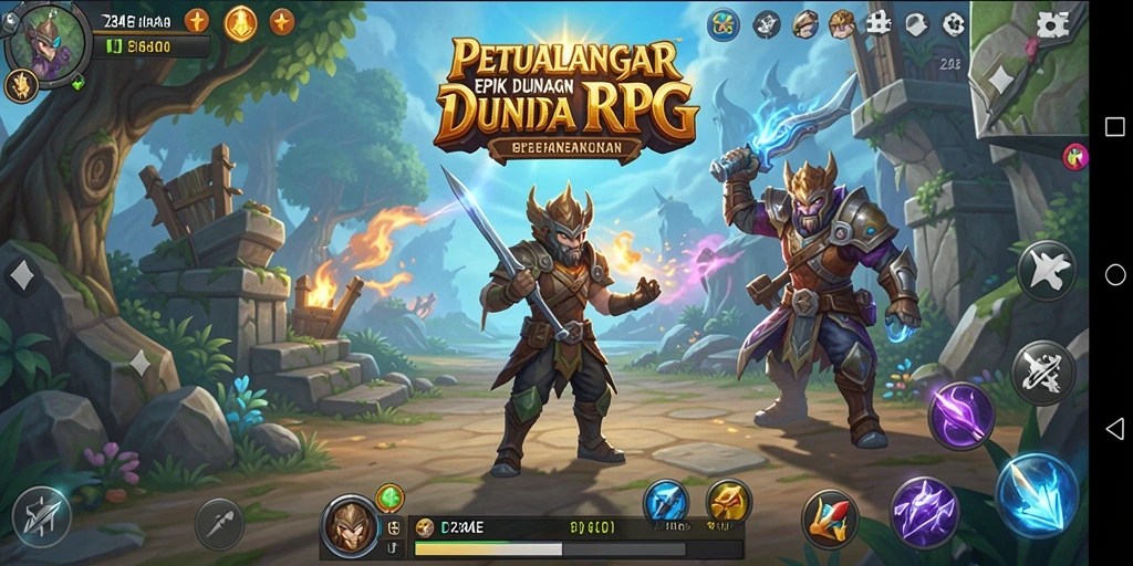 Screenshot gameplay 234E menampilkan aksi RPG yang seru.