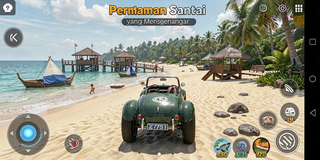 Screenshot utama 2757 menunjukkan gameplay yang santai dan menghibur.