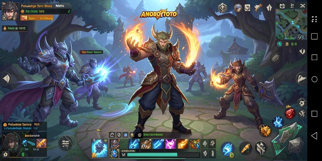 Tampilan gameplay ANOBOYTOTO dengan pertempuran seru dan grafis menawan.
