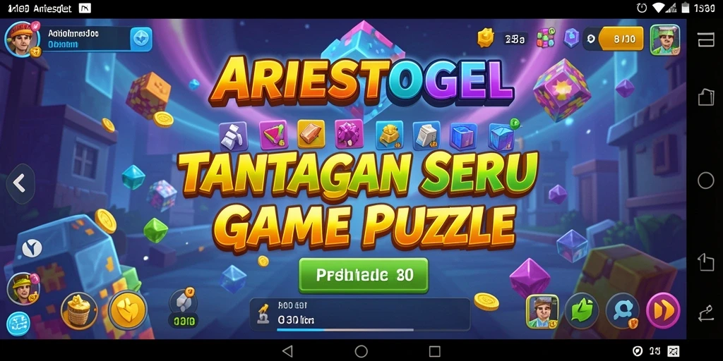 Tampilan gameplay menarik dari ARIESTOGEL yang penuh dengan teka-teki.