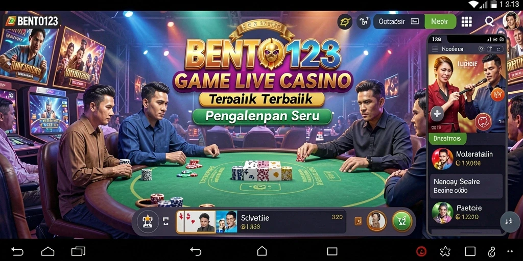 Tampilan gameplay seru BENTO123 di kasino langsung.