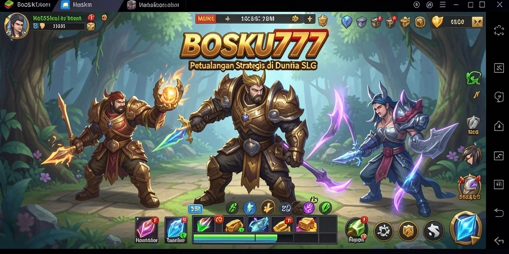 Screenshot BOSKU777 menampilkan aksi seru dalam permainan SLG.