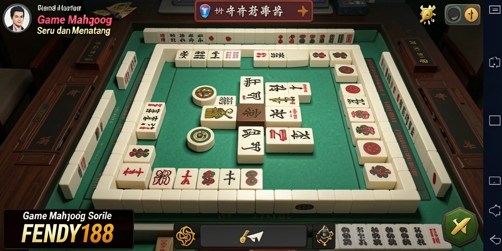 Tampilan gameplay Mahjong yang menarik dan mengasyikkan.