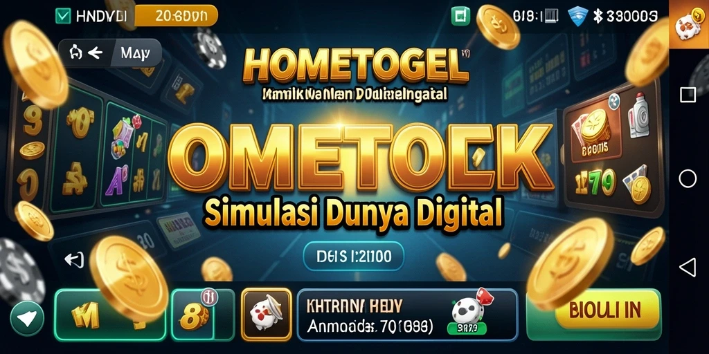 Screenshot HOMETOGEL menampilkan gameplay simulasi yang mendalam dan interaktif.