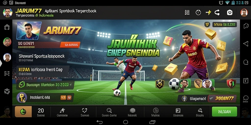 Tampilan gameplay Sportsbook yang menarik di JARUM77.