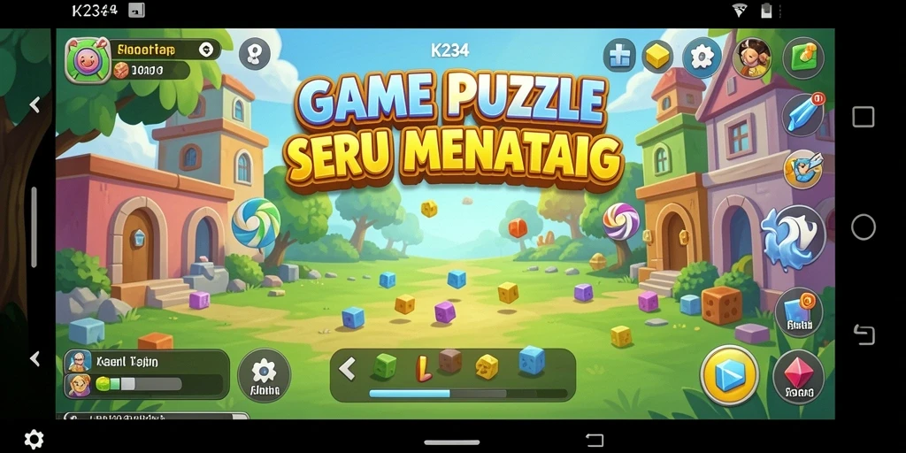 Tampilan gameplay K234 dengan teka-teki yang menarik dan menantang.