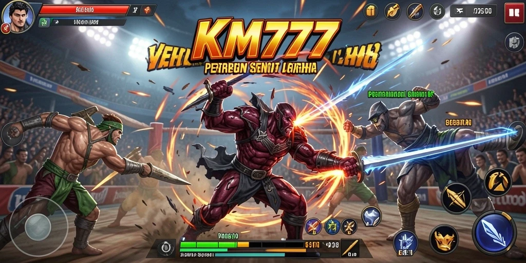 Tampilan menarik dari gameplay Fighting di KM777.