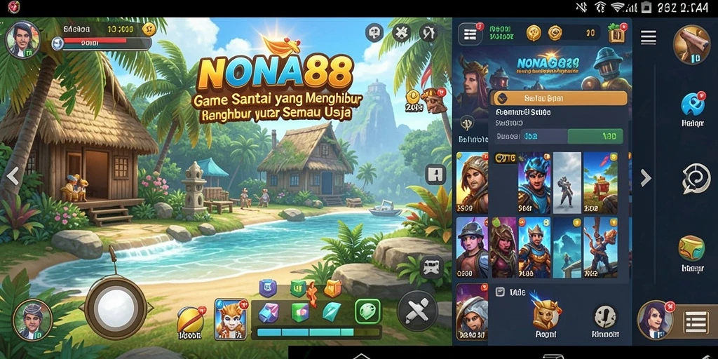 Screenshot gameplay NONA88 yang menampilkan kesenangan bermain game Casual.