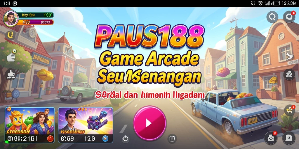 Screenshot utama PAUS188 menampilkan gameplay yang intens dan penuh aksi.