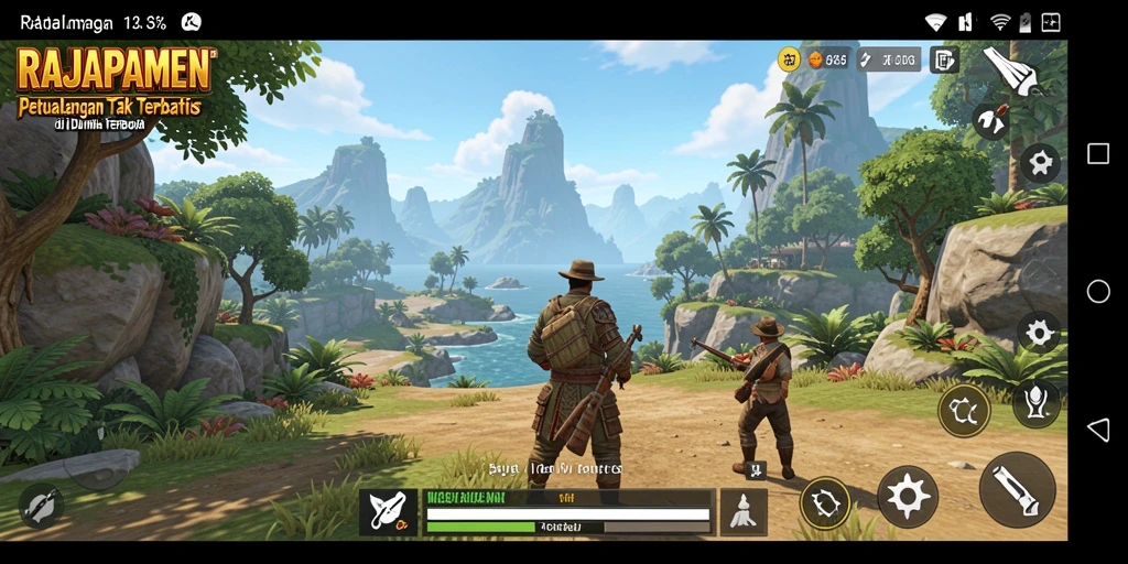 Tampilan gameplay luar biasa di dunia terbuka RAJAPAMEN.