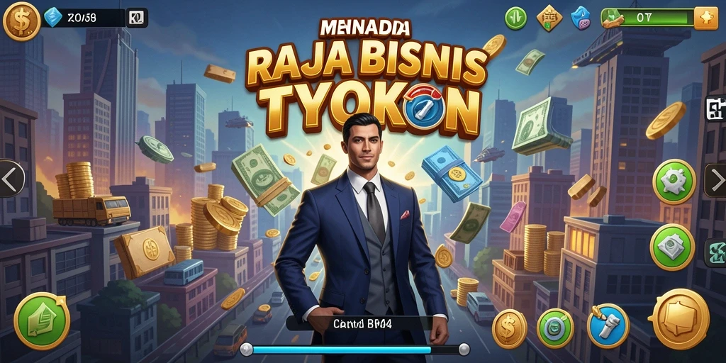 Tampilan permainan RP8 yang menarik dengan elemen Tycoon yang mendalam.