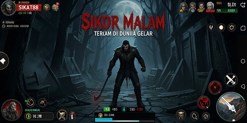 Tampak gameplay horror menegangkan dalam SIKAT88.