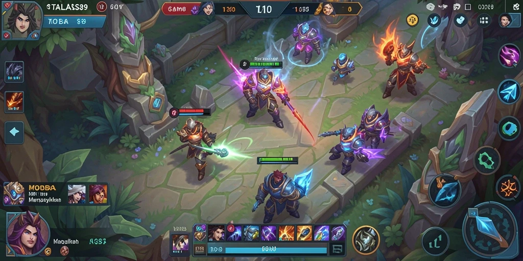 Gameplay seru dalam pertarungan tim di TALAS89.