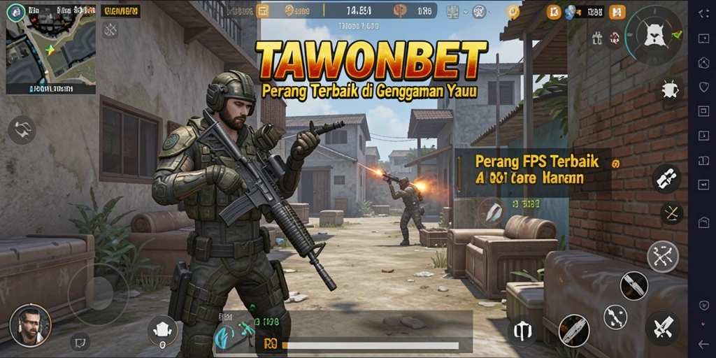 Tampilan gameplay TAWONBET yang menegangkan dan penuh aksi.