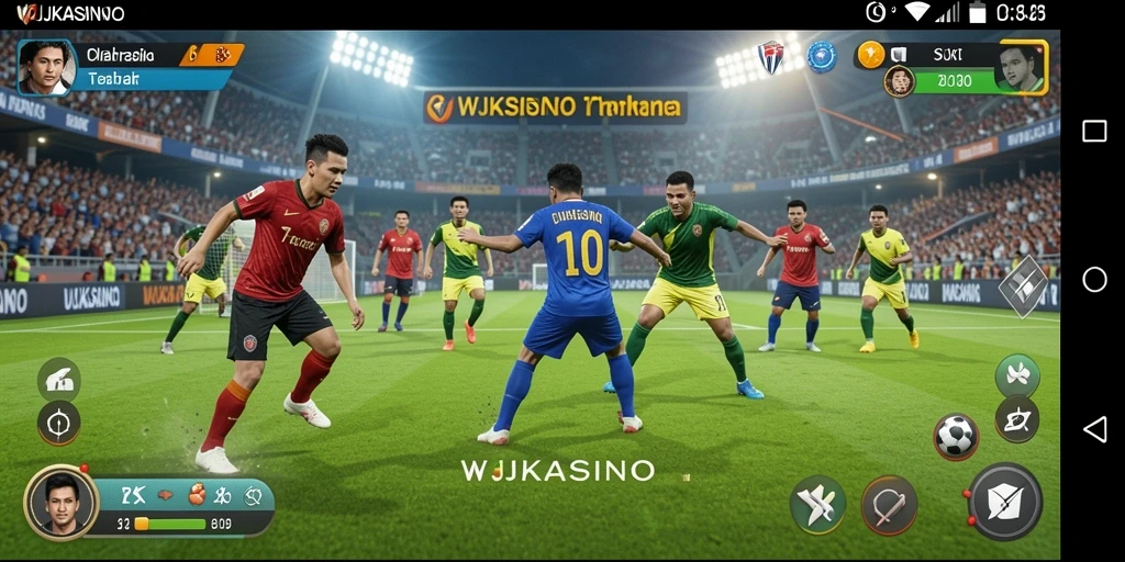 Tampilan gameplay WJKASINO yang memukau di tengah pertandingan.