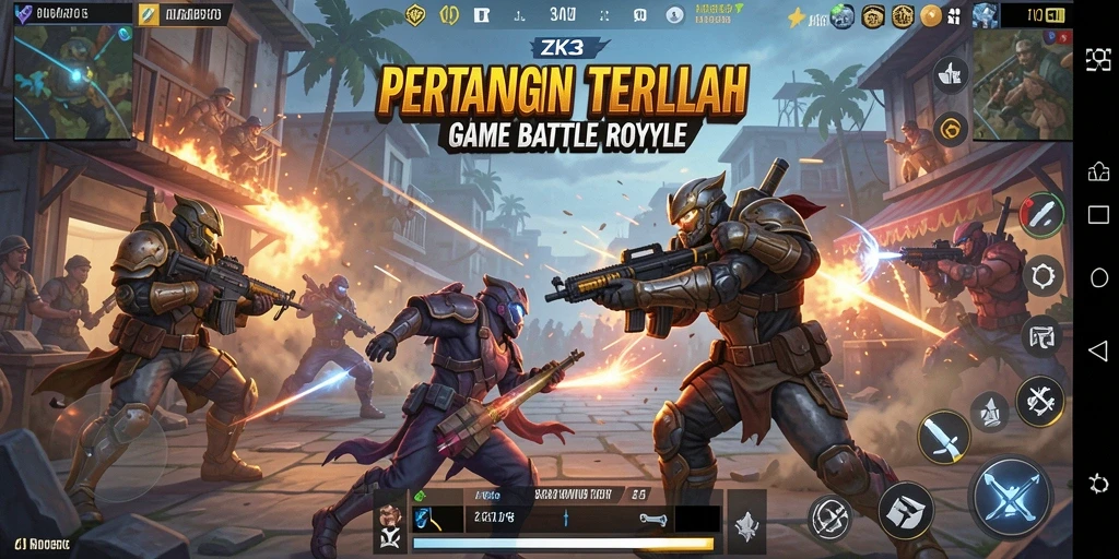 Gameplay seru dari ZK3 dalam pertempuran Battle Royale.